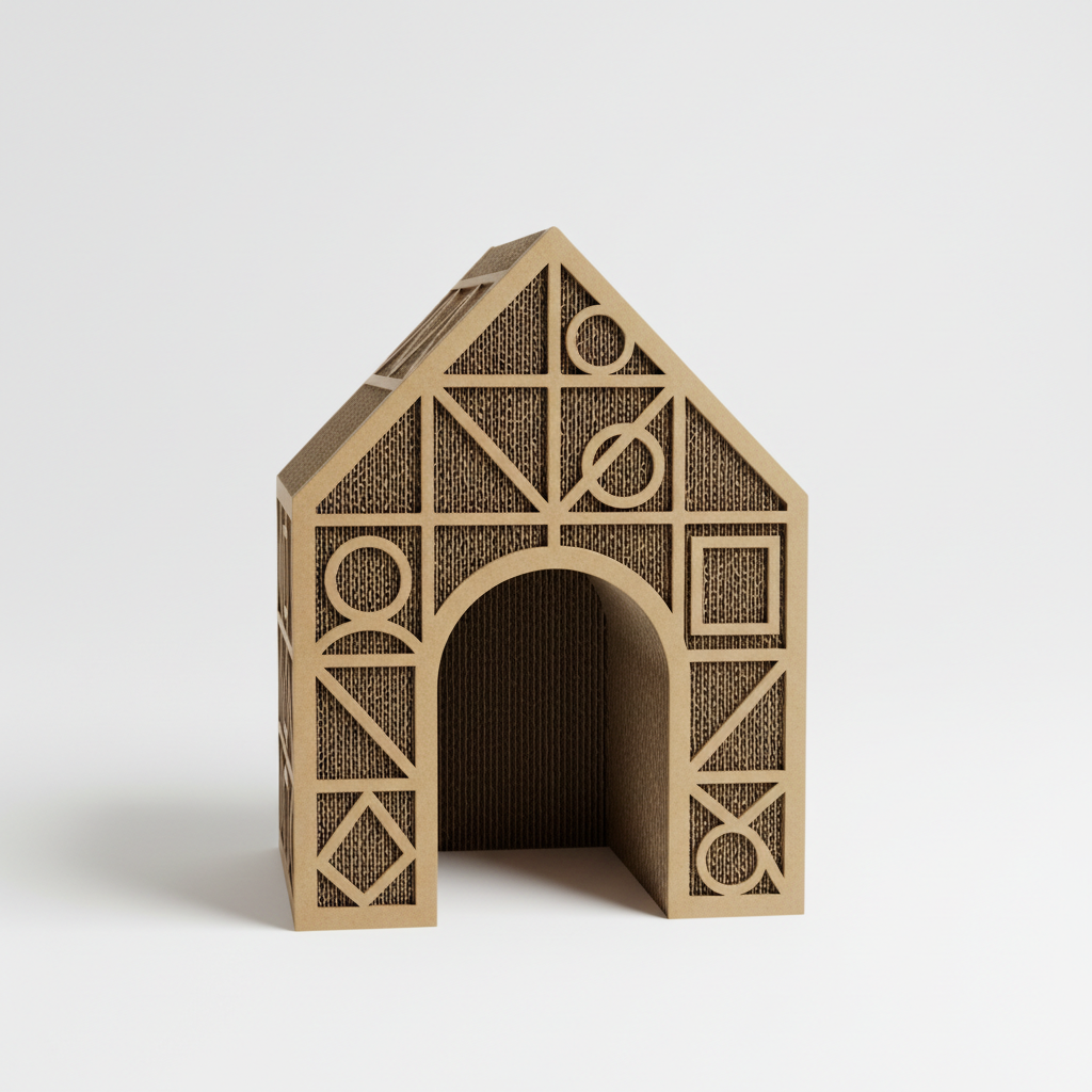 小屋造型猫抓板
