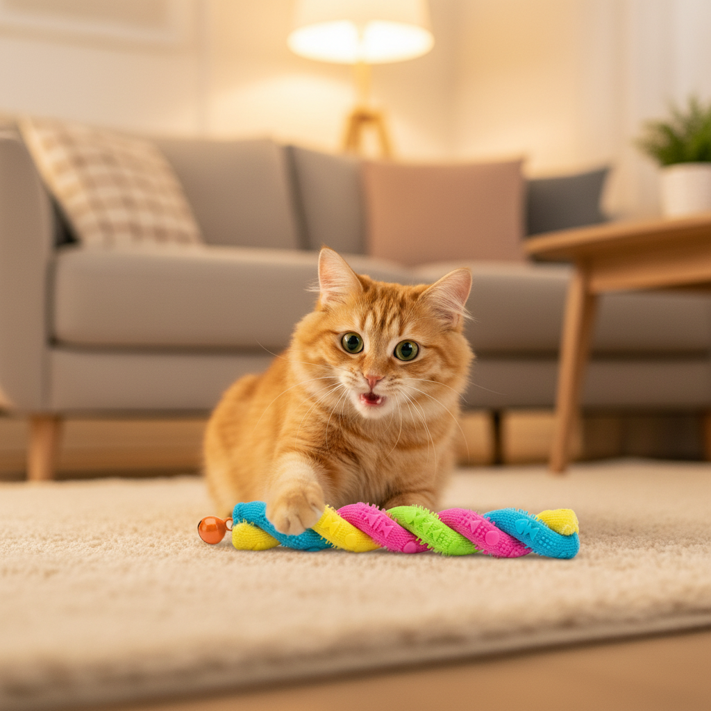 猫咪拍打玩耍