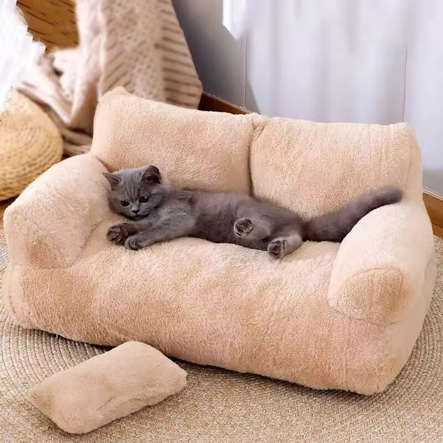 Fluffy Plush Pet Sofa Bed