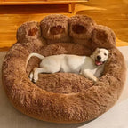 Bear Paw Plush Pet Bed