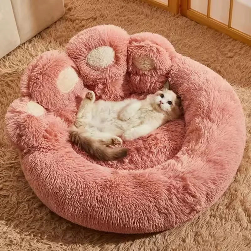 Bear Paw Plush Pet Bed