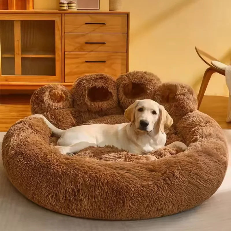 Bear Paw Plush Pet Bed