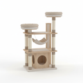 Multi-level cat tree tower front view